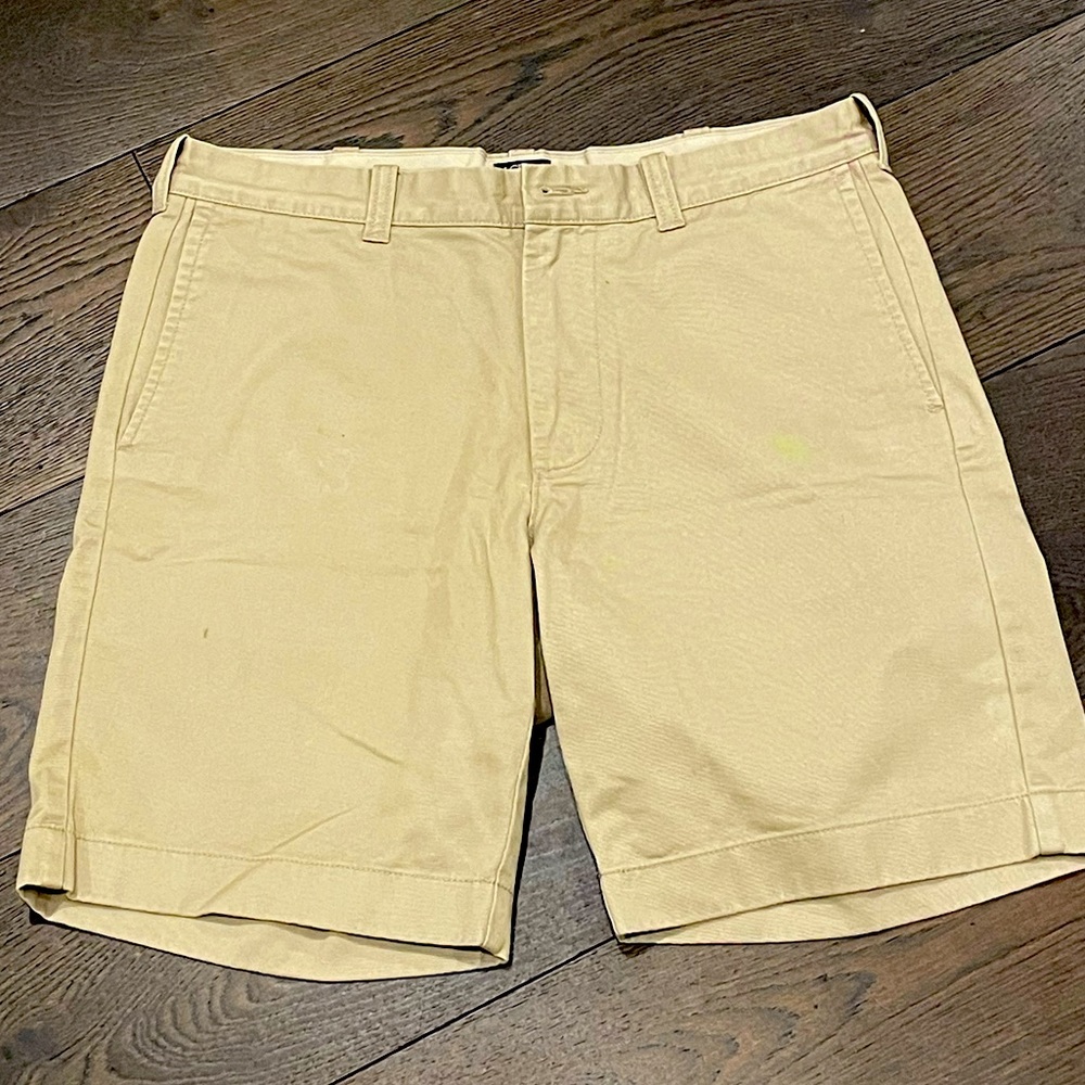 J Crew Mens Gramercy Khaki Short 33W